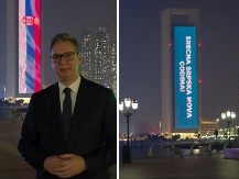 Srećna pravoslavna Nova godina na kuli u Abu Dabiju: Oglasio se Vučić (VIDEO)