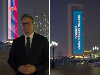 Srećna pravoslavna Nova godina na kuli u Abu Dabiju: Oglasio se Vučić (VIDEO)