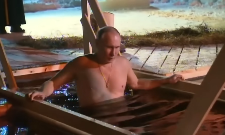 Vladimir Putin u hladnoj vodi povodom Bogojavljenja