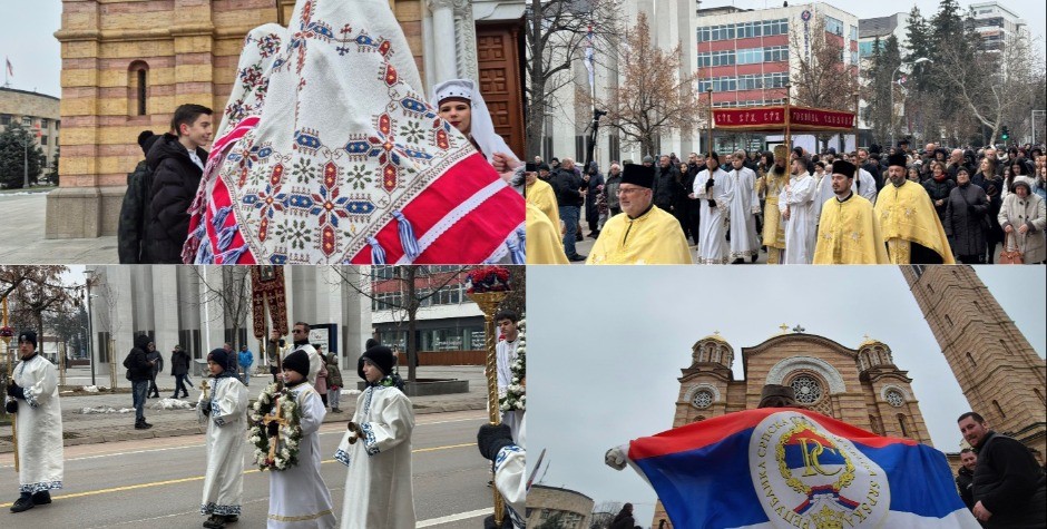 Tradicionalna Bogojavljenska litija u Banjaluci krenula ka mostu Patra (VIDEO)