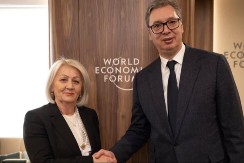 Vučić u Davosu sa Borjanom Krišto: U središtu razgovora bili su ekonomska saradnja i trgovina