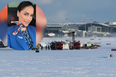 LJEKARI SE BORE ZA NJEN ŽIVOT Ovo je stjuardesa Vanja koja je bila u avionu koji se prevrnuo u Torontu