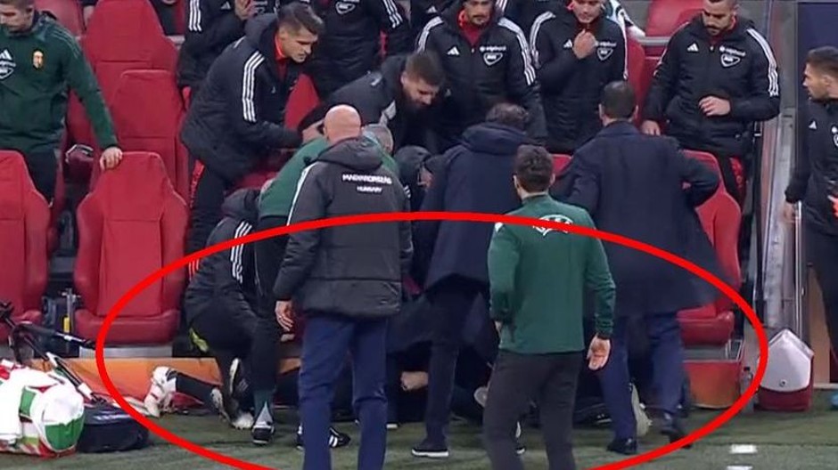 DRAMA NA FUDBALSKOM MEČU Legendarni mađarski reprezentativac se srušio kraj klupe i počeo da se trese