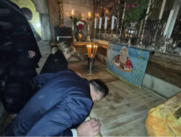 Trišić Babić i Dodik posjetili Crkvu Svetog Groba u Jerusalimu