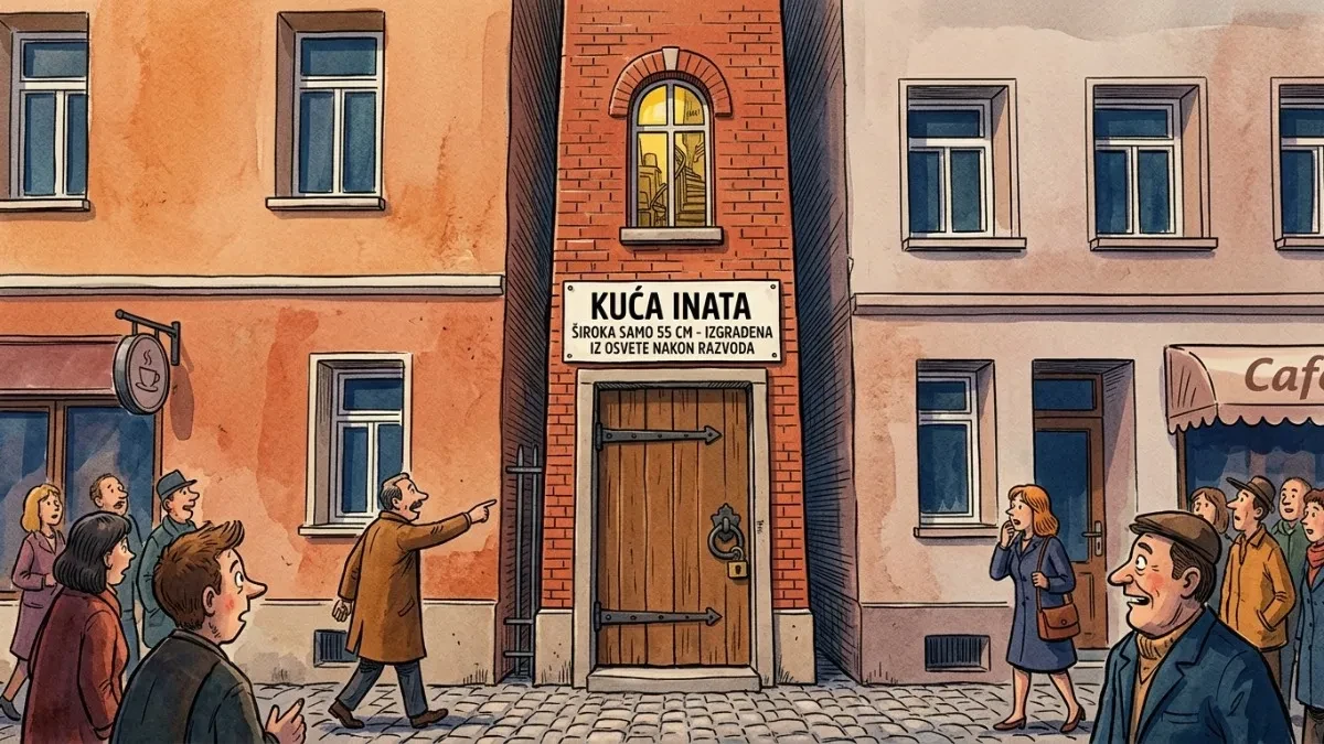 Kuća široka samo 55 centimetara krije nevjerovatnu priču: Žena je navodno sagradila da bi se osvetila bivšem mužu