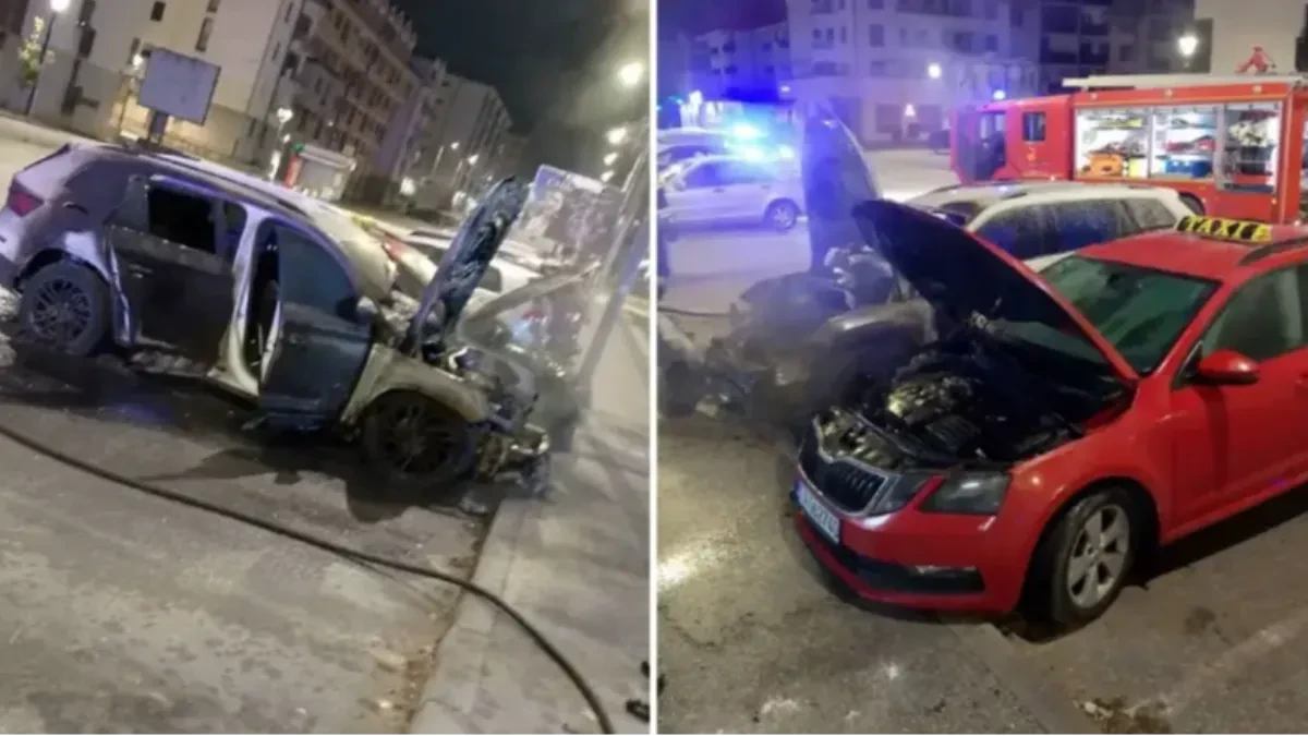Dva automobila izgorjela u požaru na Palama, policija traga za počiniocem
