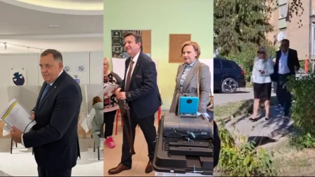 Poranili na biračka mjesta: Dodik, Cvijanović, Blanuša i Stevandić glasali među prvima