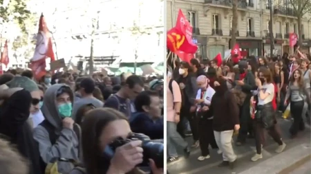 Sukob srednjoškolaca i policije u Parizu, Strazburu i Lionu (VIDEO)