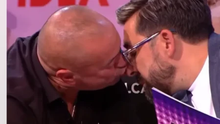 Cirkus uživo u emisiji: Đani spopao Amidžića pred kamerama, pa ga ljubio po nosu!
