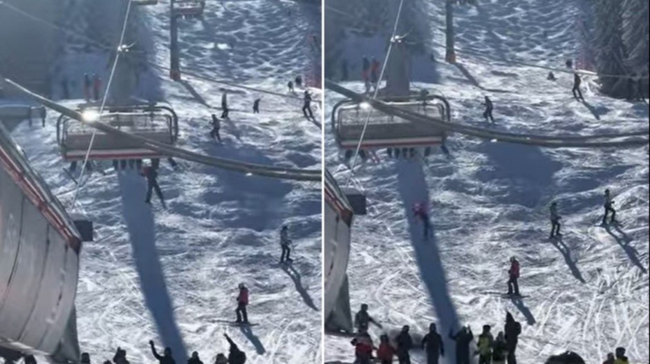 Stravične scene na Jahorini: Dijete palo sa žičare (VIDEO)