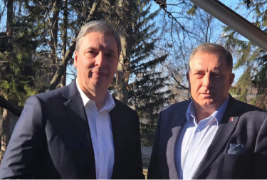 Sastanak Dodika i Vučića u Beogradu (FOTO)