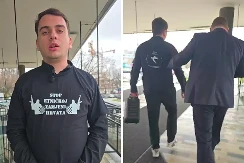 Sve uživo prenosio: Upao u Gradsku upravu Zagreba i pustio "Bojnu Čavoglave" (VIDEO)