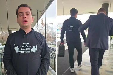 Sve uživo prenosio: Upao u Gradsku upravu Zagreba i pustio "Bojnu Čavoglave" (VIDEO)