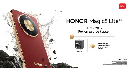 Naručite HONOR Magic8 Lite sa vrijednim poklonima: Neuništivi telefon u m:tel preorder ponudi