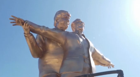 Tramp i Epstajn na stubu srama: U Vašingtonu osvanuo provokativni spomenik