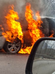 Požar na putu Banjaluka - Mrkonjić Grad