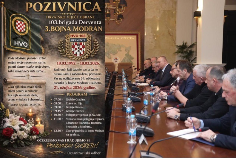 Organizacije proistekle iz OO rata najoštije osudile najavljeno postrojavanje pripadnika 103. brigade HVO u Derventi