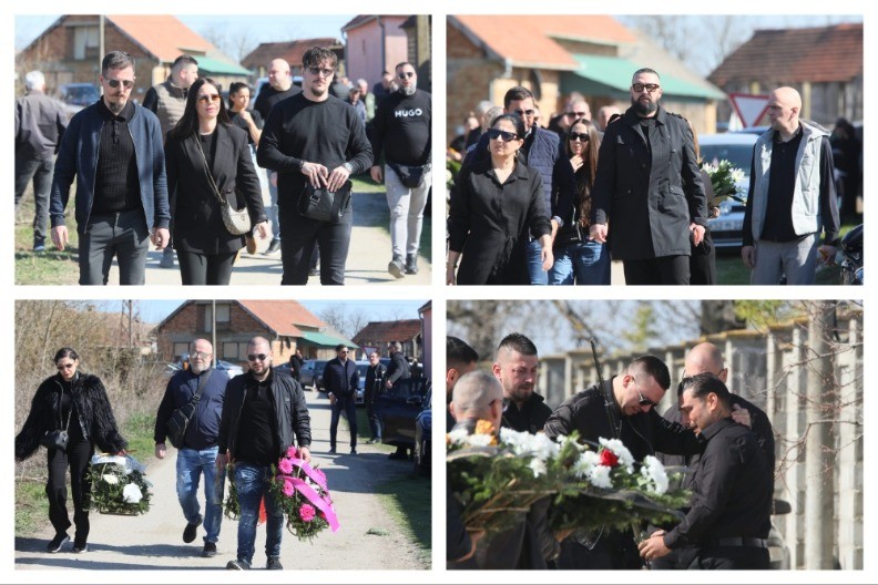 Estrada u suzama: Stotine ljudi u Brestaču na posljednjem ispraćaju brata Darka Lazića (FOTO)