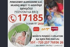 Hitan apel za pomoć: Pozivom na broj 17185 pomozite liječenje mlade majke iz Šipova
