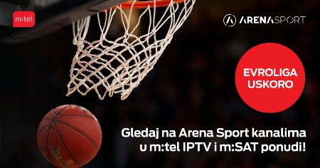 Evroliga stiže na m:tel – uskoro gledajte najbolju evropsku košarku!