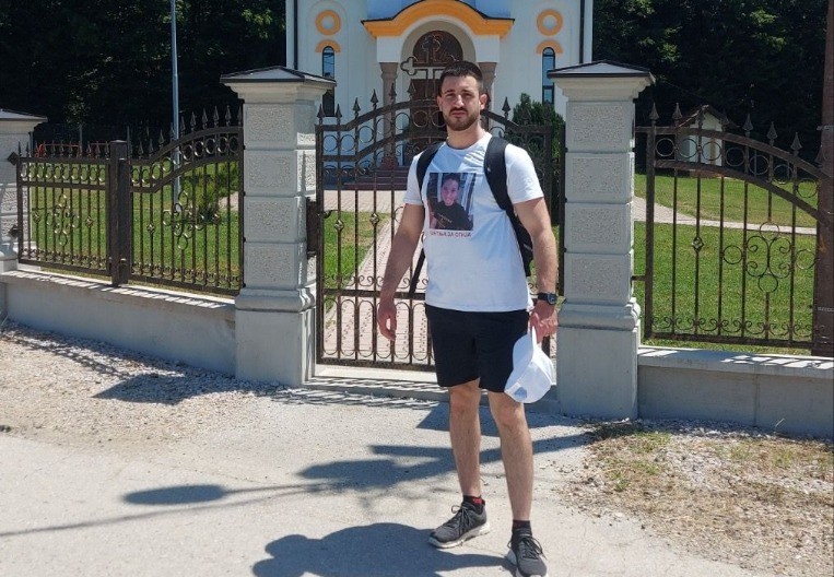 Božidar iz Branešaca pješači do Hilandara: "Želim da idem kao što su naši Sveti nekada išli" (FOTO)