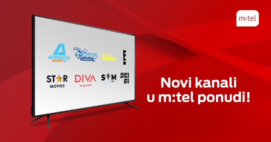 Novi kanali u m:tel TV ponudi
