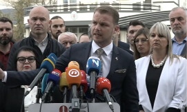 Stanivuković ispred hrvatskog konzulata nakon puštanja iz pritvora (VIDEO)