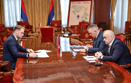 Sastanak Minića i Stanivukovića: Poznato kada će biti završeni radovi na mostu u Česmi