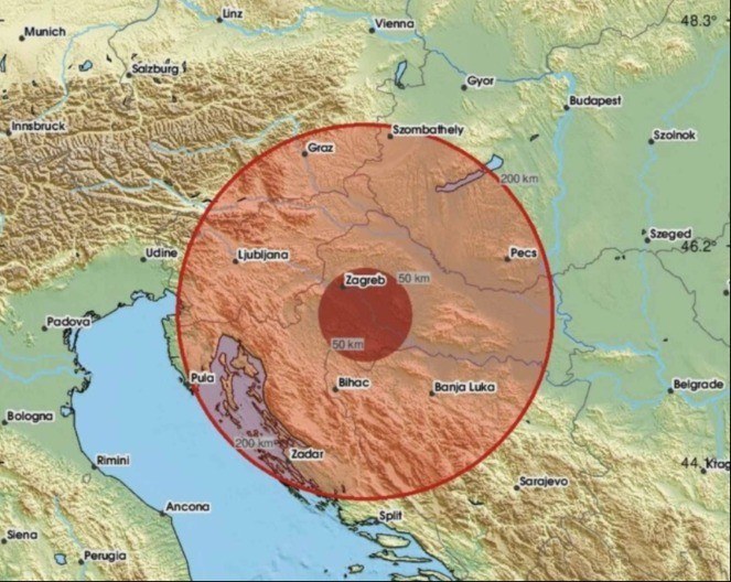 Zemljotres pogodio Sisak: "Treslo se nekoliko sekundi" (FOTO)