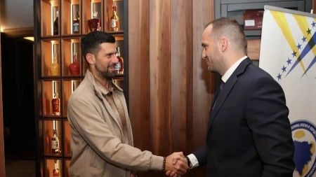 Vico Zeljković ugostio Đokovića i Čeferina pred finale sa Italijom