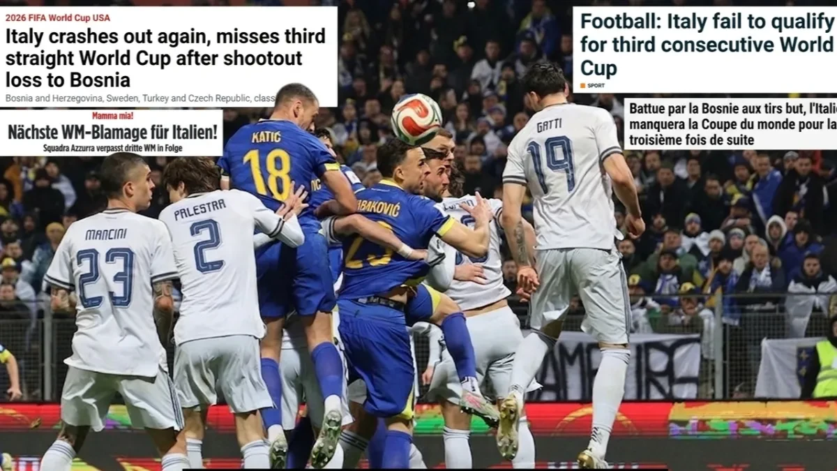 Svjetska štampa o čudu u Zenici: Italijanska djeca će gledati još jedan Mundijal bez svoje reprezentacije