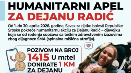 Teslićanka vodi tešku borbu sa SMA, pokrenut humanitarni broj 1415