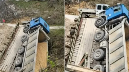 Obustavljen saobraćaj kod Ključa nakon urušavanja mosta