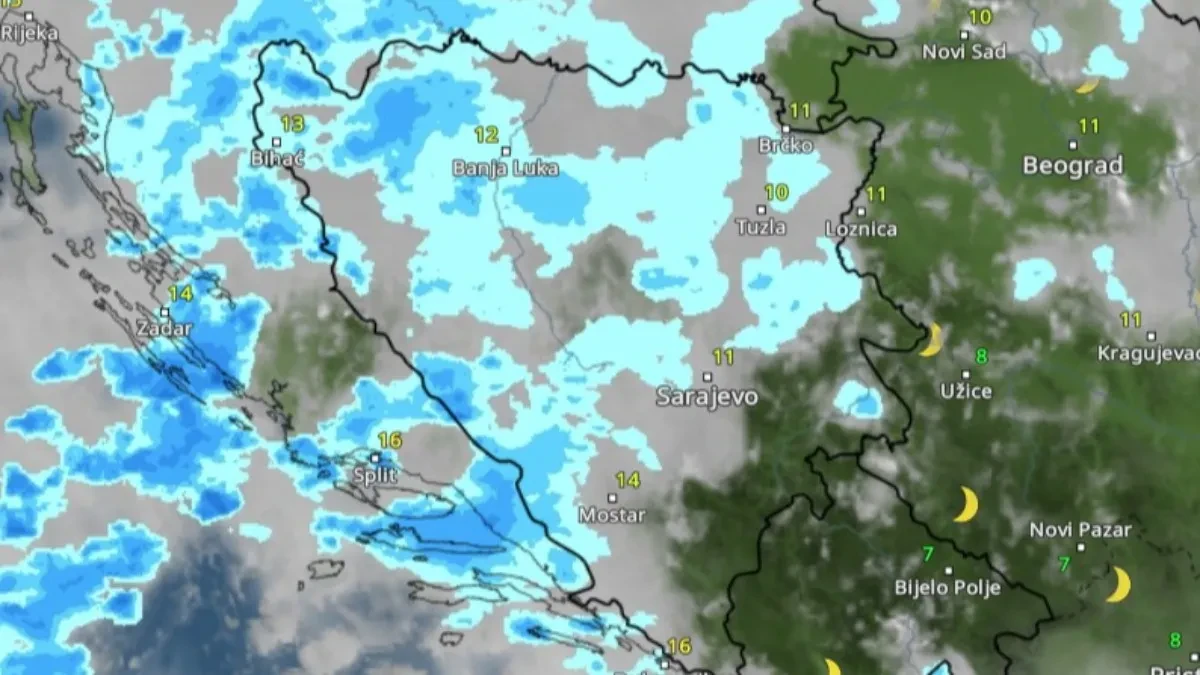 Prognoza za srijedu: Pogledajte kakvo vas vrijeme očekuje sutra