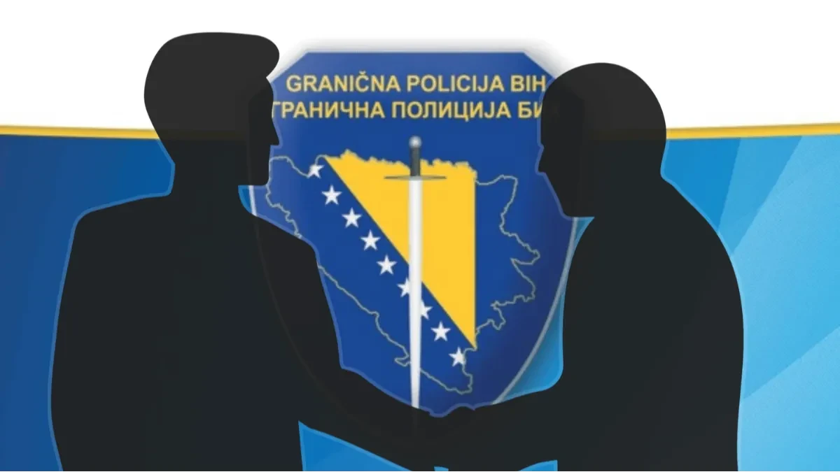 Graničari na terenu, direktor u prvom planu