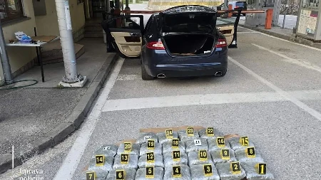 Velika zapljena na granici sa BiH: Pao sa 25 kilograma marihuane