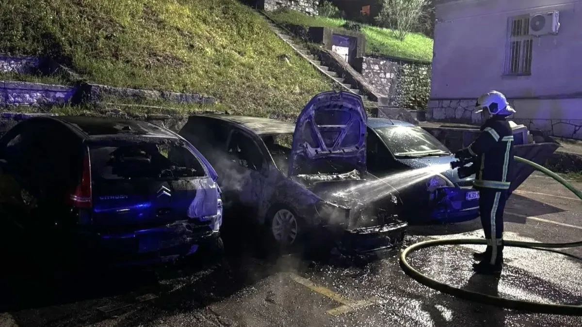 U Mostaru uhapšene dvije osobe zbog podmetanja požara na više vozila