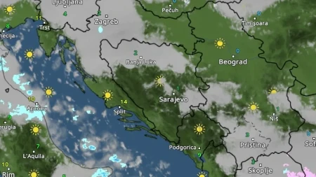 Izdato narandžasto upozorenje: U dijelovima BiH jaki udari vjetra