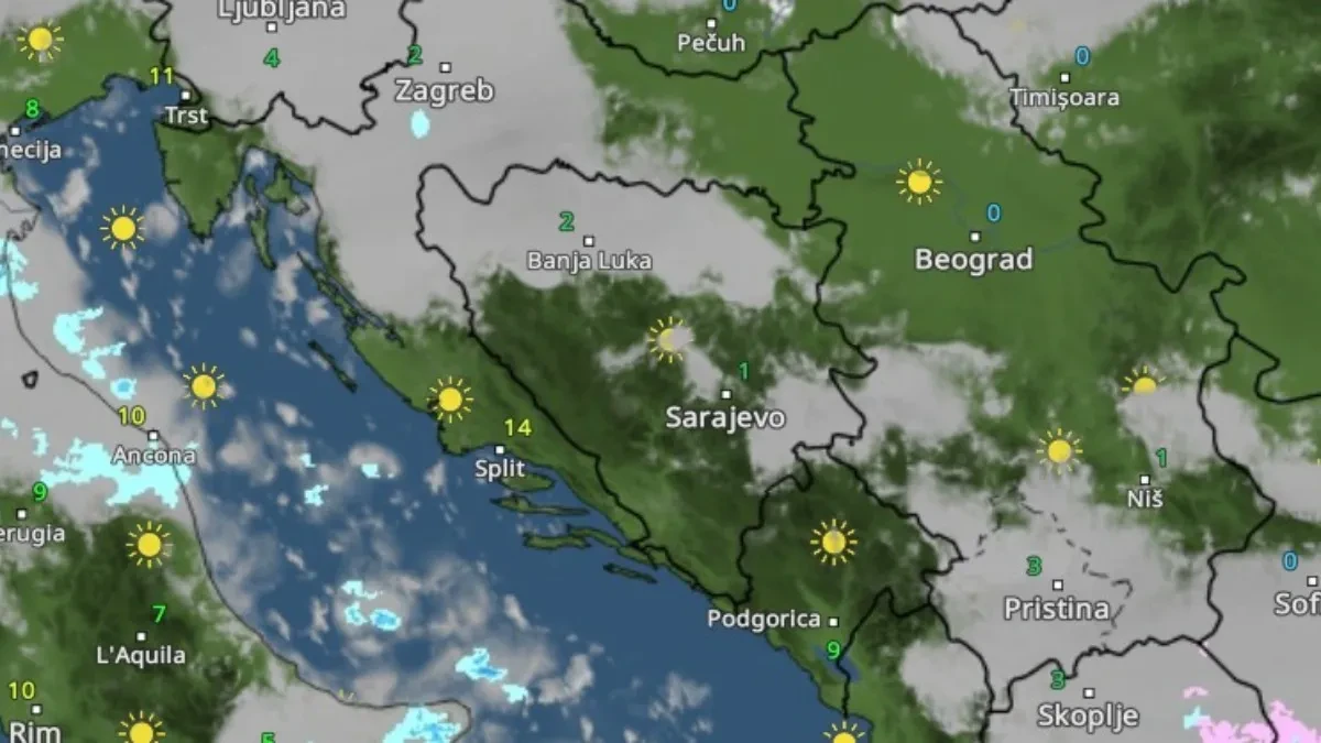 Izdato narandžasto upozorenje: U dijelovima BiH jaki udari vjetra