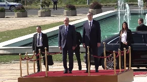 Svečani doček ispred Palate Srbija: Predsjednik Švajcarske Gi Parmelan u dvodnevnoj posjeti Beogradu