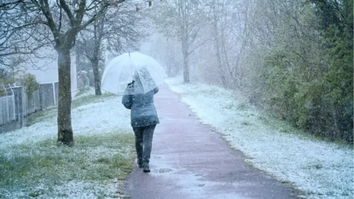 Zimski uslovi u maju: Snijeg i narandžasti alarm u Hrvatskoj