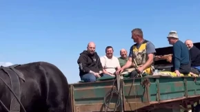 Konjska snaga i jagnjeća bajka: Pogledajte kako su gradiški momci proslavili prve sunčane dane (VIDEO)