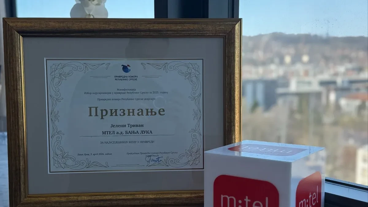 Najuspješnija žena u privredi Republike Srpske: Priznanje Jeleni Trivan za rezultate kompanije m:tel