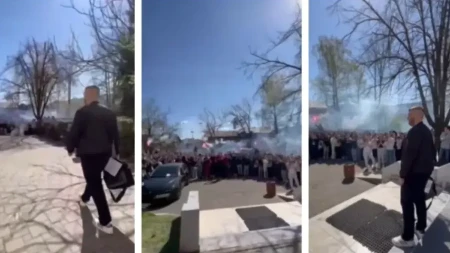 Emotivan oproštaj u Banjaluci: Učenici Medicinske škole ispratili omiljenog profesora Anela Hajirića (VIDEO)