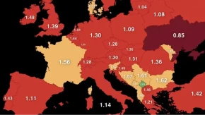 Nova mapa Evrope zabrinjava: Veći dio je u crvenom, evo šta je sa BiH