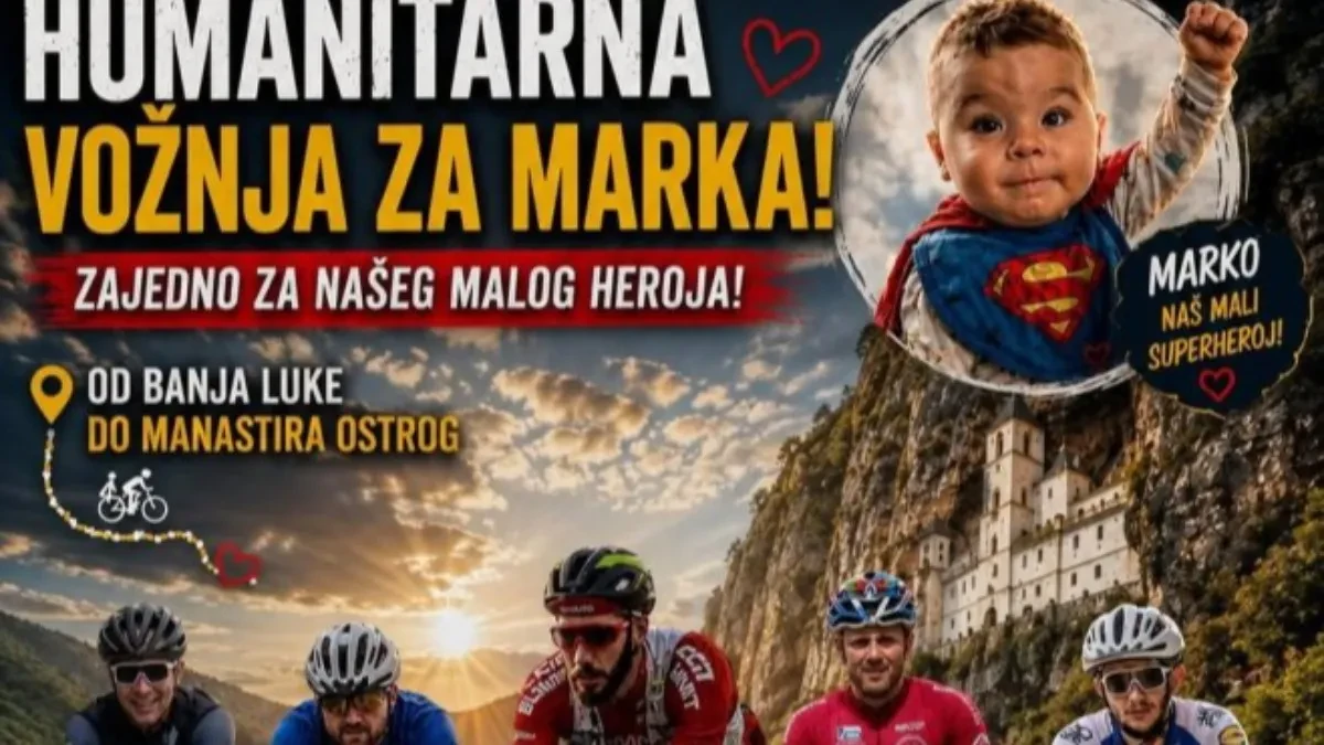 Humanitarna biciklistička vožnja za liječenje dječaka Marka