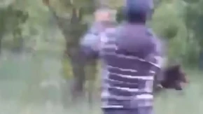 Hrabrost ili ludost: Rumun sa lopatom ganjao i tjerao medvjeda (VIDEO)