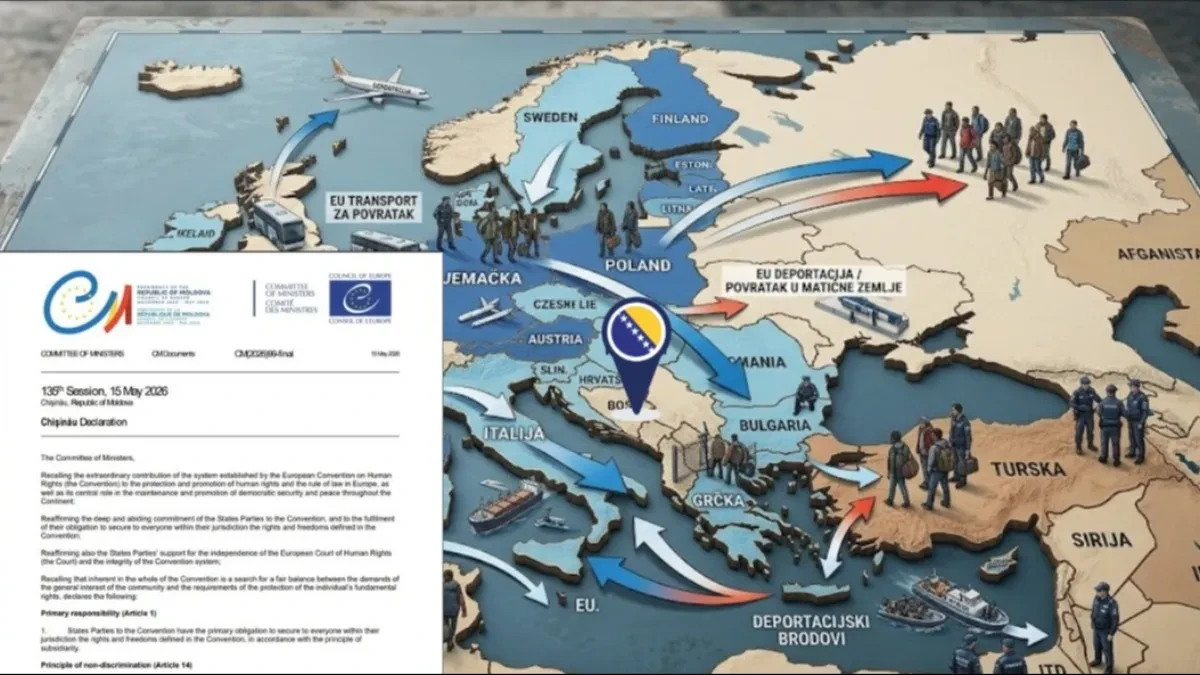 Savjet Evrope podržao nove modele deportacija migranata: Šta usvojena deklaracija znači za BiH?