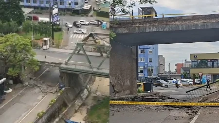 Prvi snimci nakon urušavanja mosta u Gradišci (VIDEO)