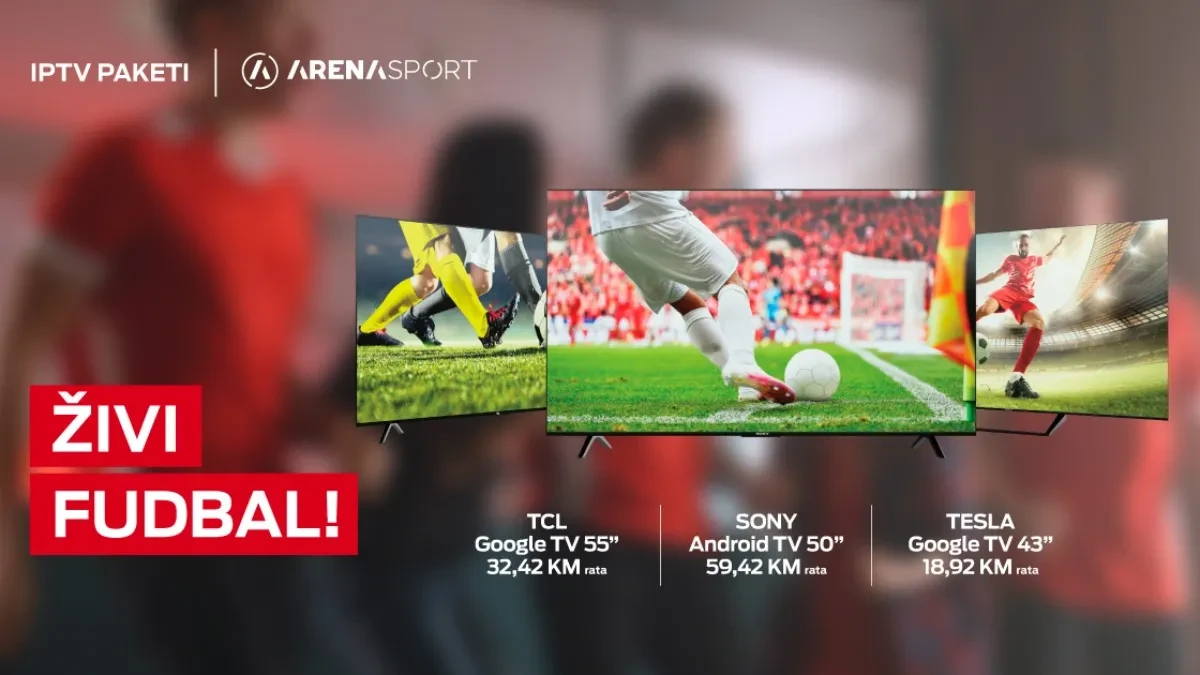 Uz m:tel TV pakete fudbal se gleda uživo